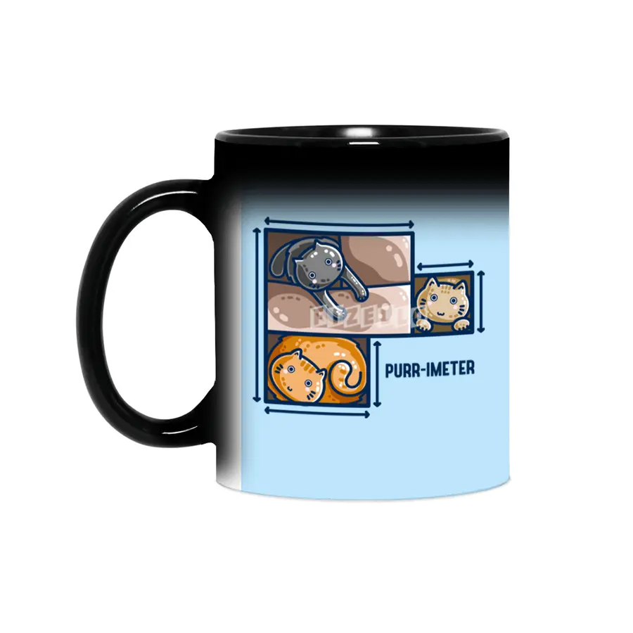 Purr-imeter Maths Cat Pun Sihirli Kupa