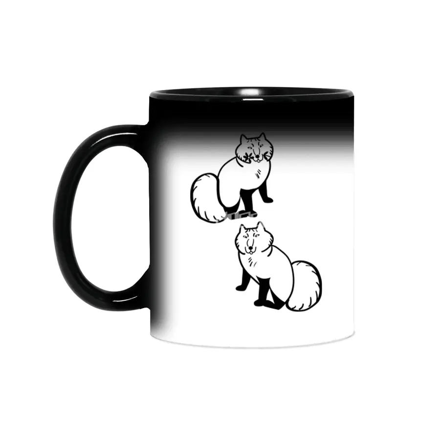 Arctic Fox couple scandinavian style Sihirli Kupa