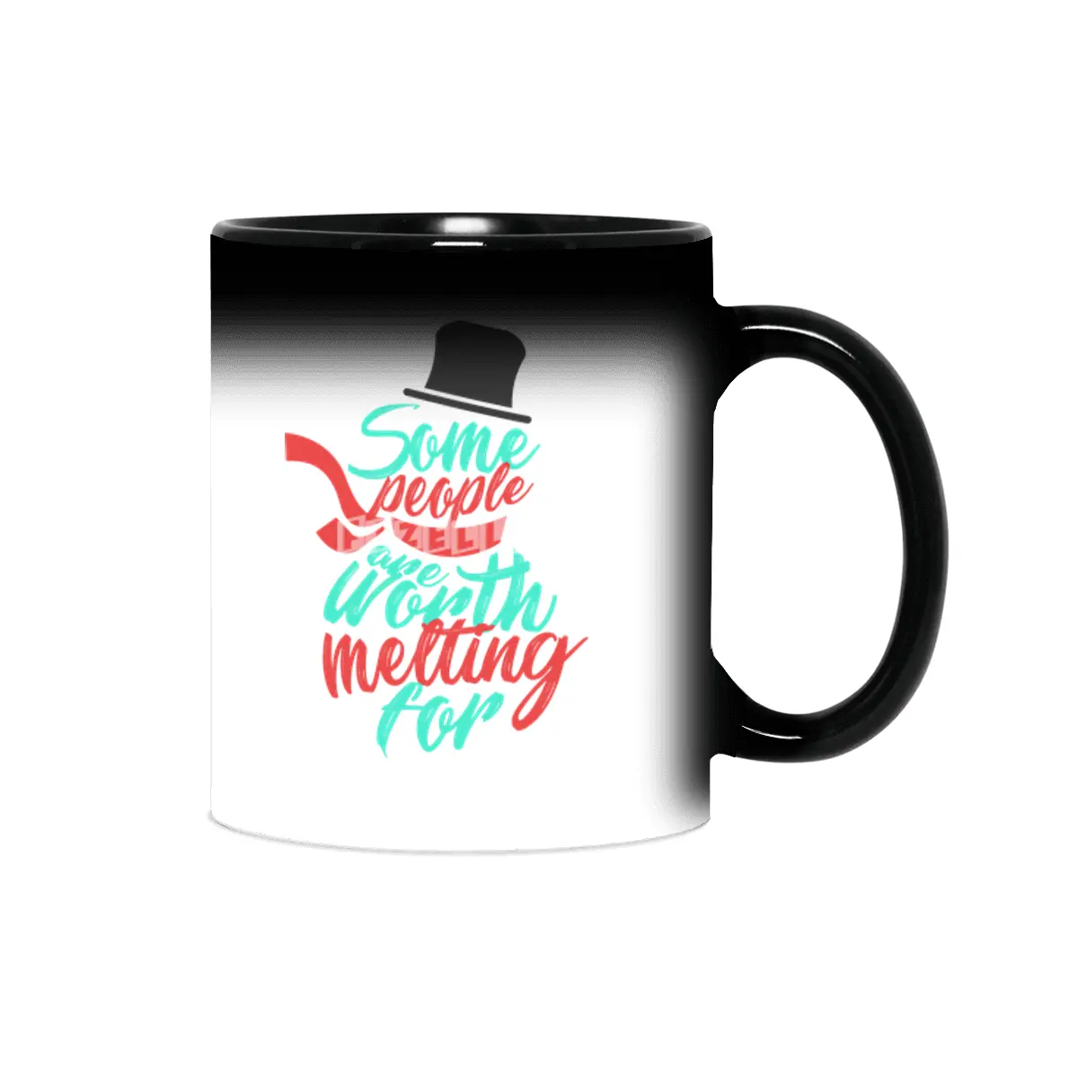 Snowman Melting Christmas Snow Love Couple Lover Lovers Dark Sihirli Kupa