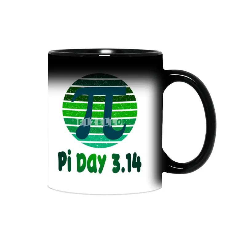 Fun Retro Pi Day 3.14 Vintage Design Sihirli Kupa