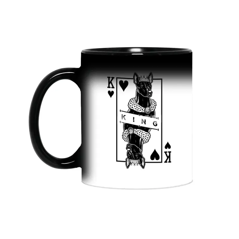 Xoloitzcuintle King Of Hearts Funny Xolo Dog Lover Pop Art Sihirli Kupa