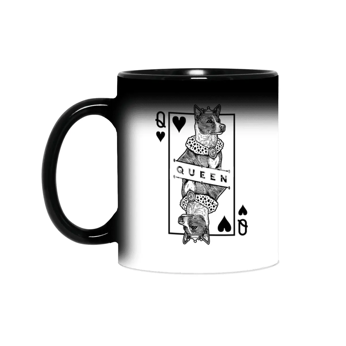 Portuguese Podengo Pequeno Queen Of Hearts Funny Dog Lover Sihirli Kupa