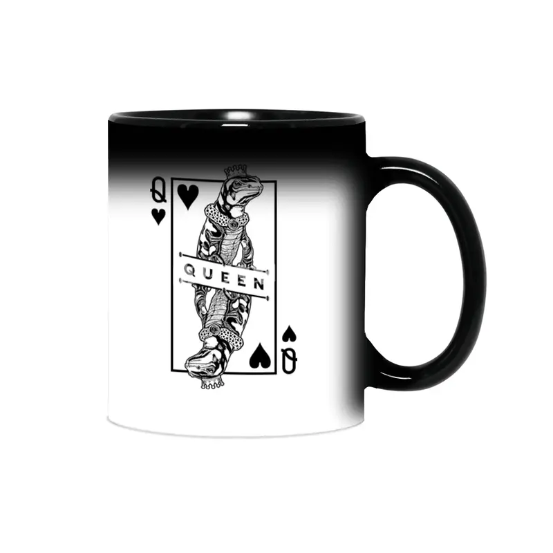 Tiger Salamander Lover Queen Of Hearts Funny Pet Pop Art Sihirli Kupa