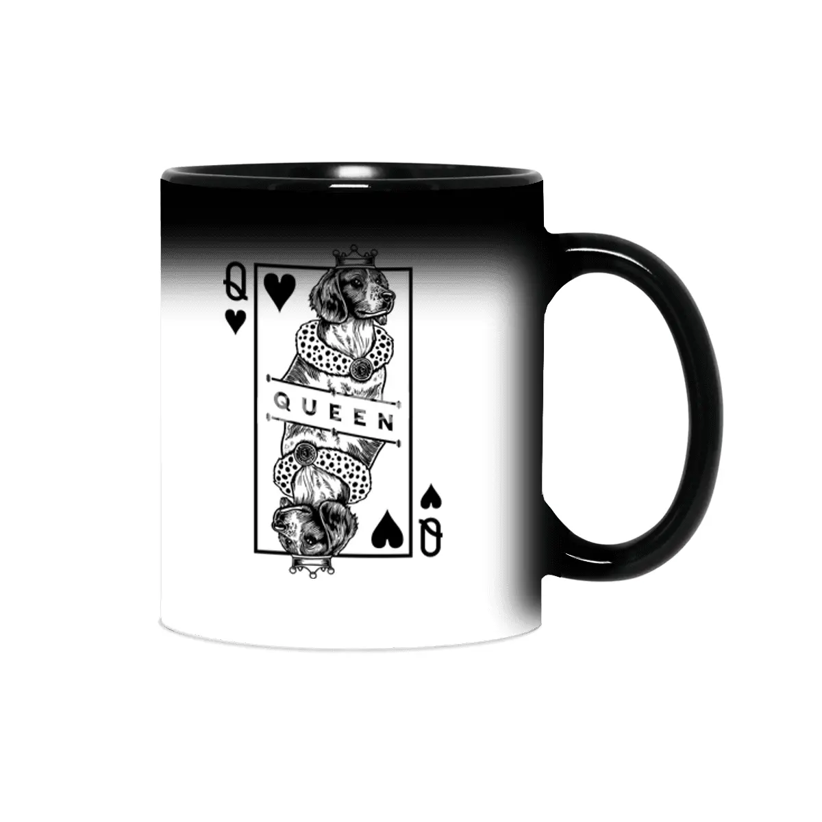 Welsh Springer Spaniel Queen Of Hearts Dog Lover Pop Art Sihirli Kupa