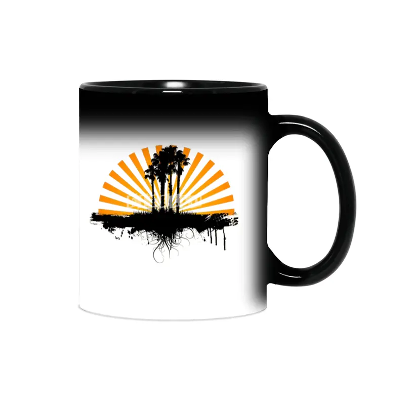 Daybreak Dreams: Seaside Sunrise Art Sihirli Kupa