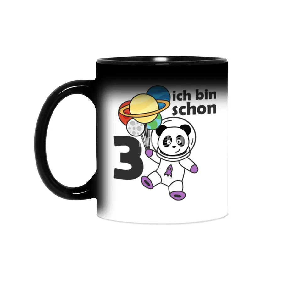 Panda Space Planet Three Years Old 3 Years Sihirli Kupa