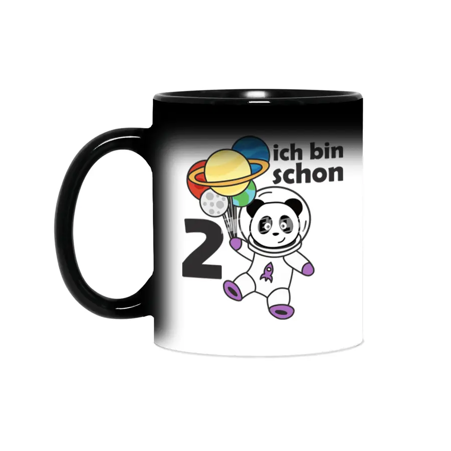 Panda Space Planet Two Years Old 2 Years Old Sihirli Kupa