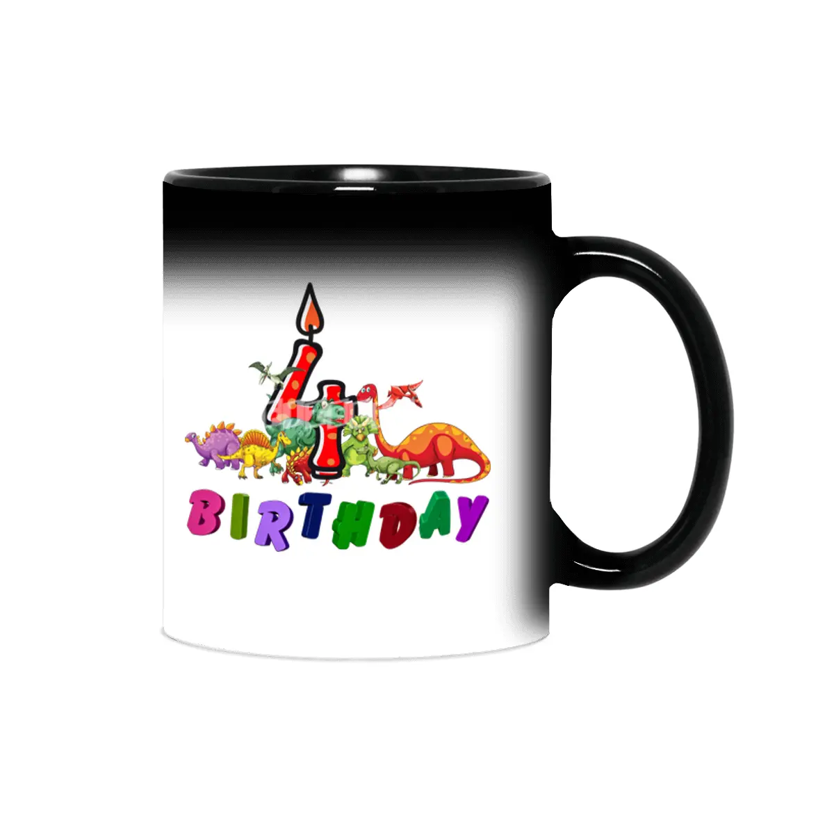 4th Birthday Dinosaur Dino Gift Boy four years old Sihirli Kupa