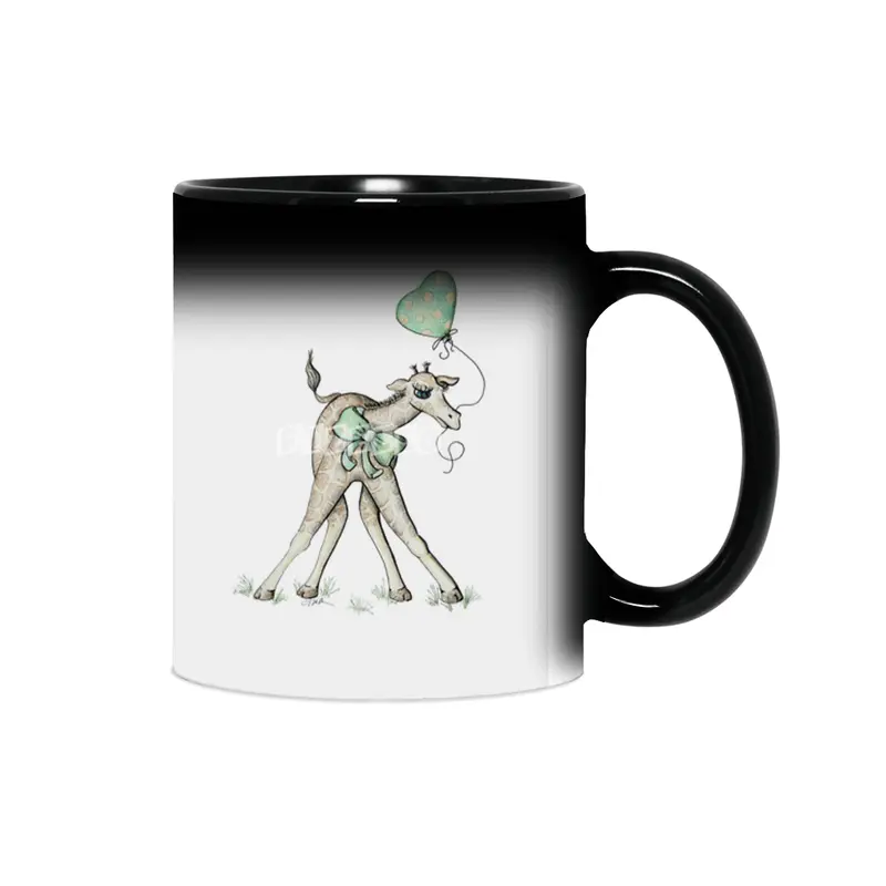 Baby Giraffe with Balloon - for Babies and Kids Sihirli Kupa