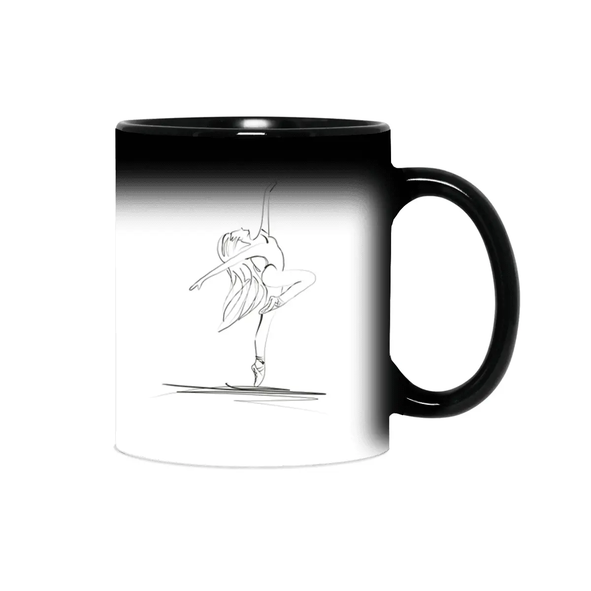 Dance ballerina girl ballet silhouettes Sihirli Kupa