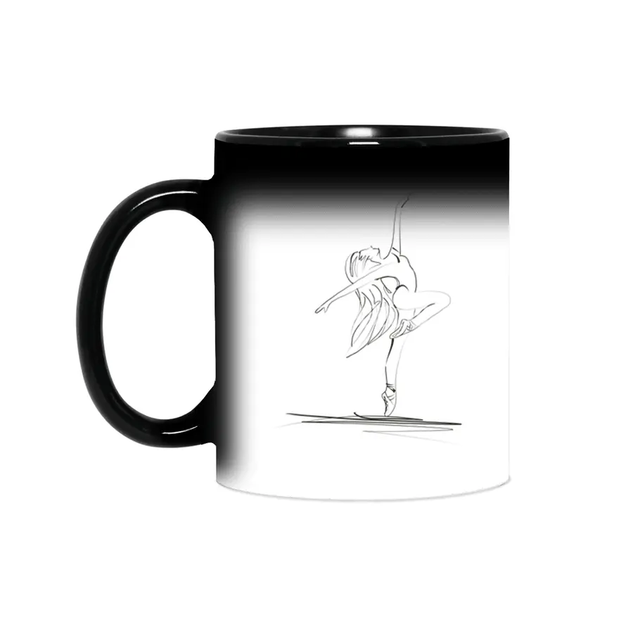 Dance ballerina girl ballet silhouettes Sihirli Kupa