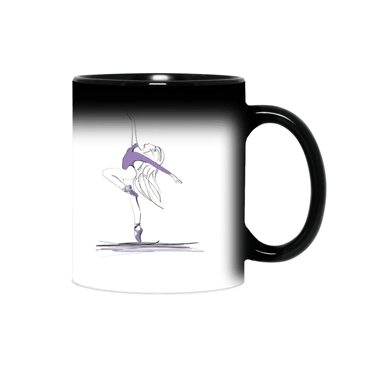 Dance ballerina girl ballet silhouettes Sihirli Kupa