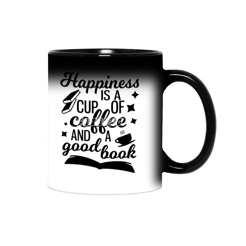 Happiness is a Cup of Coffee and a Good Book Sihirli Kupa