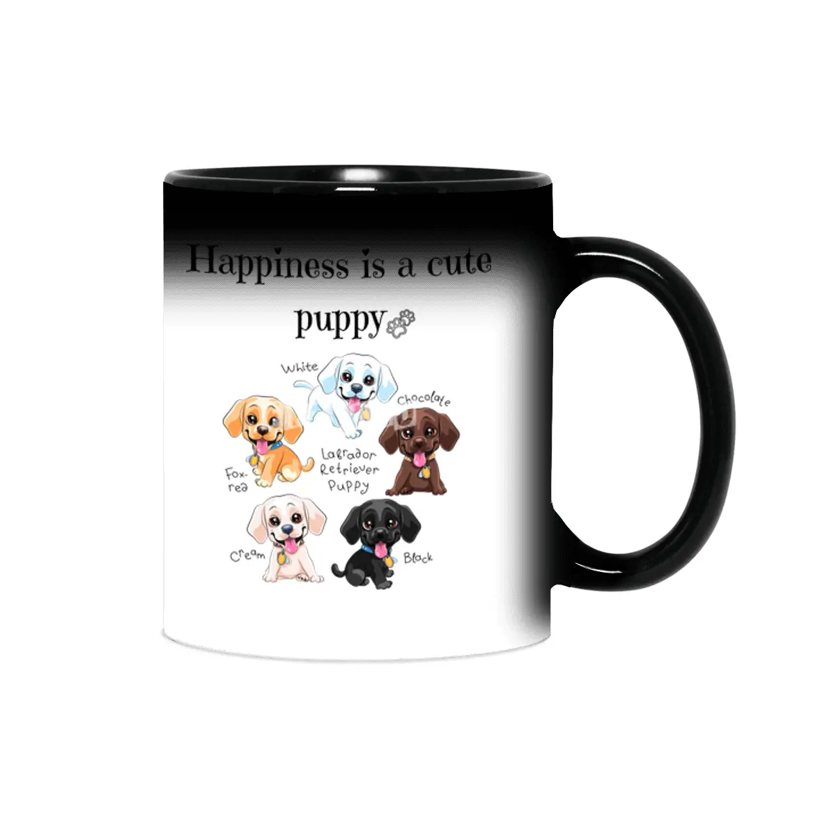 Happiness is a cute puppy Sihirli Kupa