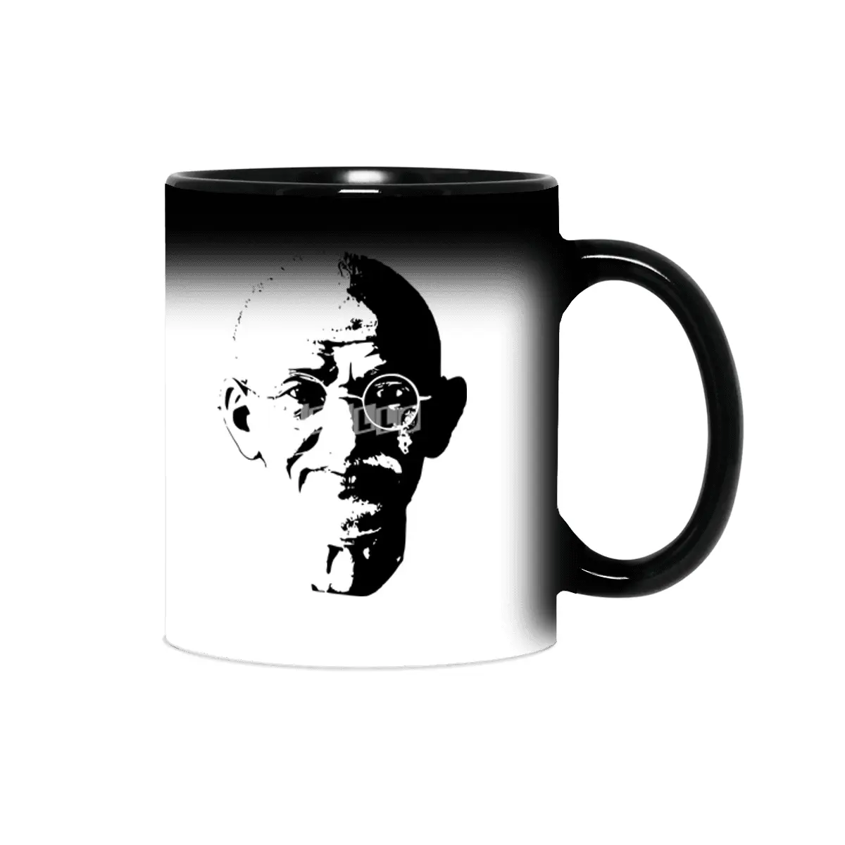 Mahatma Gandhi Minimalistic Pop Art Sihirli Kupa