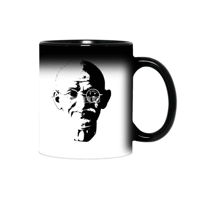 Mahatma Gandhi Minimalistic Pop Art Sihirli Kupa