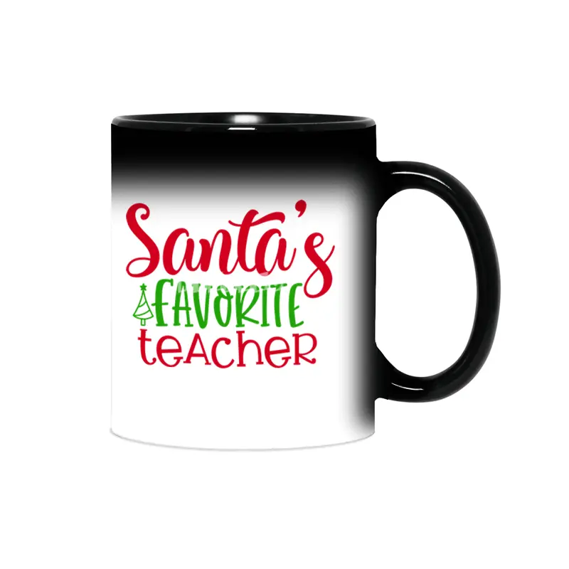 Absolute Best Santa's Favorite Teacher Sihirli Kupa