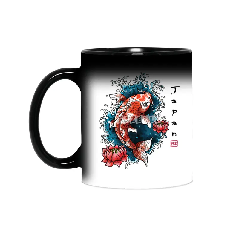 Koi Fish- Japanese Art Sihirli Kupa