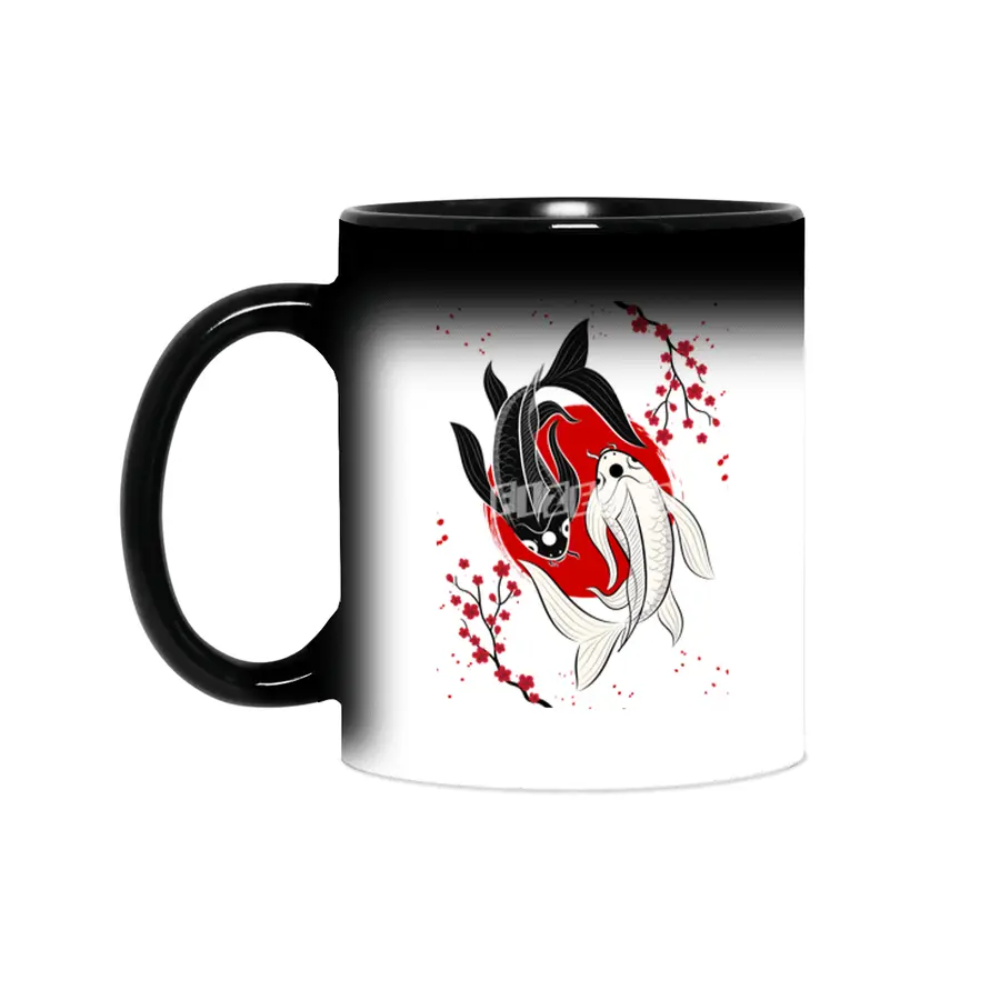 Koi Fish Yin Yang Sihirli Kupa