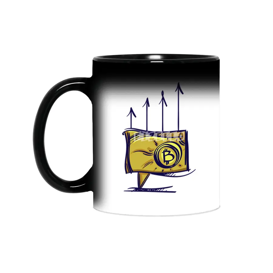 Bitcoin Speech Bubble Illustration Sihirli Kupa
