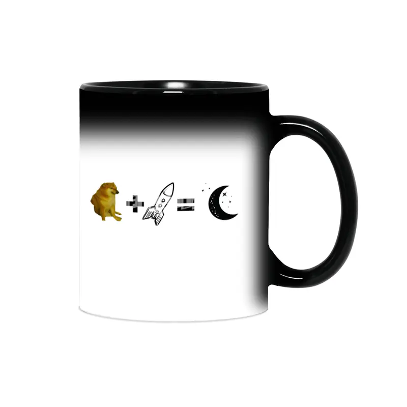Funny Doge coin Meme Comic Sihirli Kupa