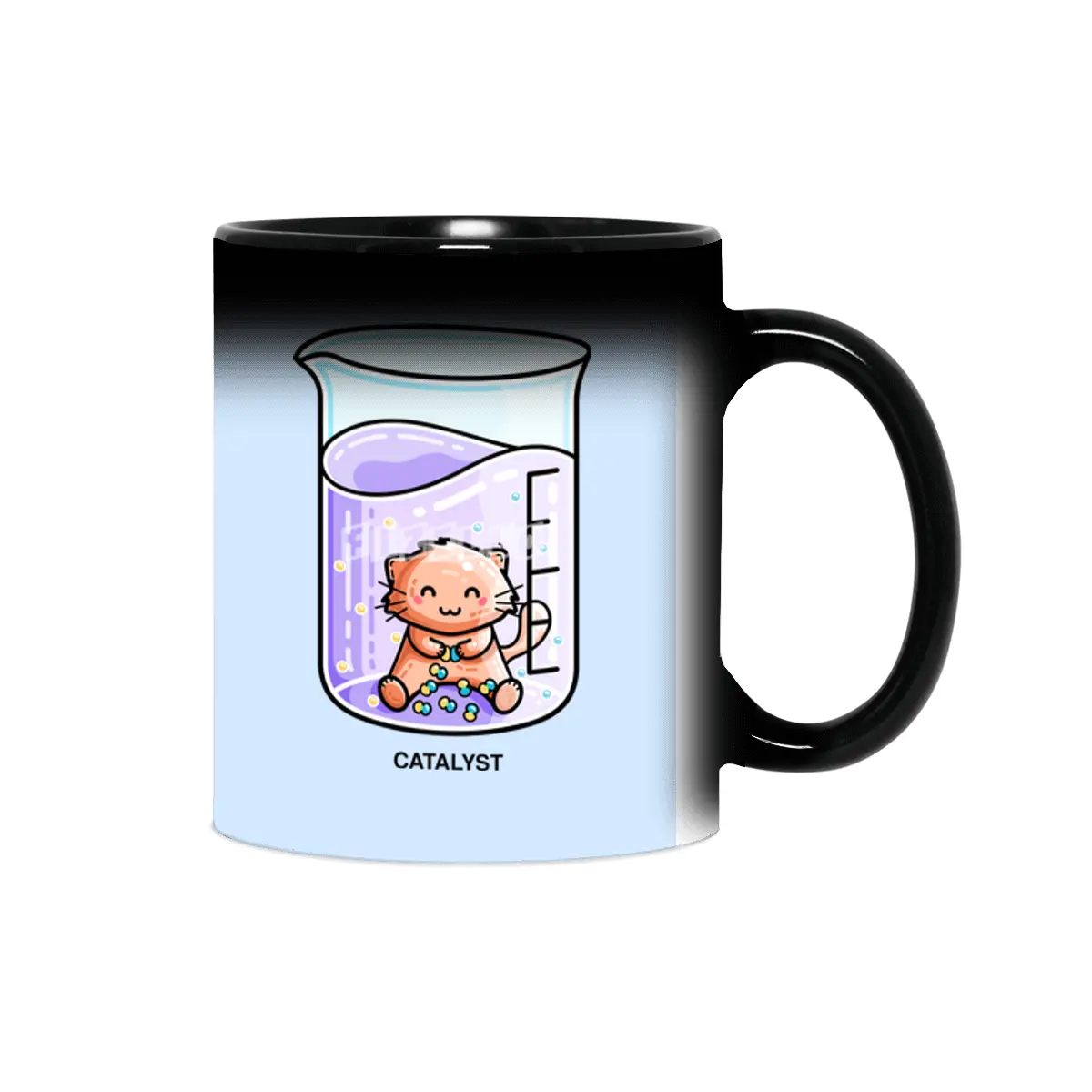 Catalyst Cute Chemistry Cat Pun Sihirli Kupa