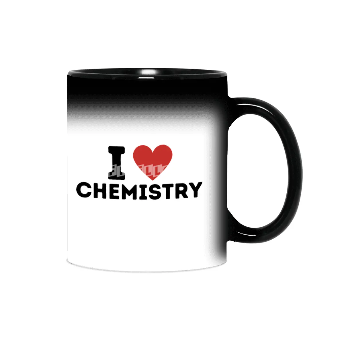 I Love Chemistry Simple Heart Design Sihirli Kupa