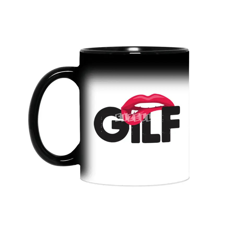 Funny Saying GILF Sarcastic T-Shirt Grandmother Grandfather Sihirli Kupa