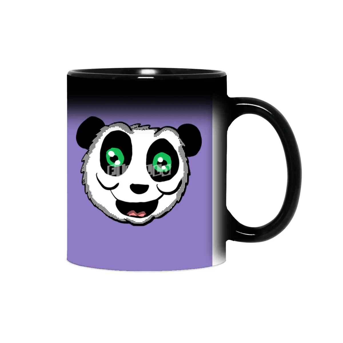 Cartoon Panda head Sihirli Kupa