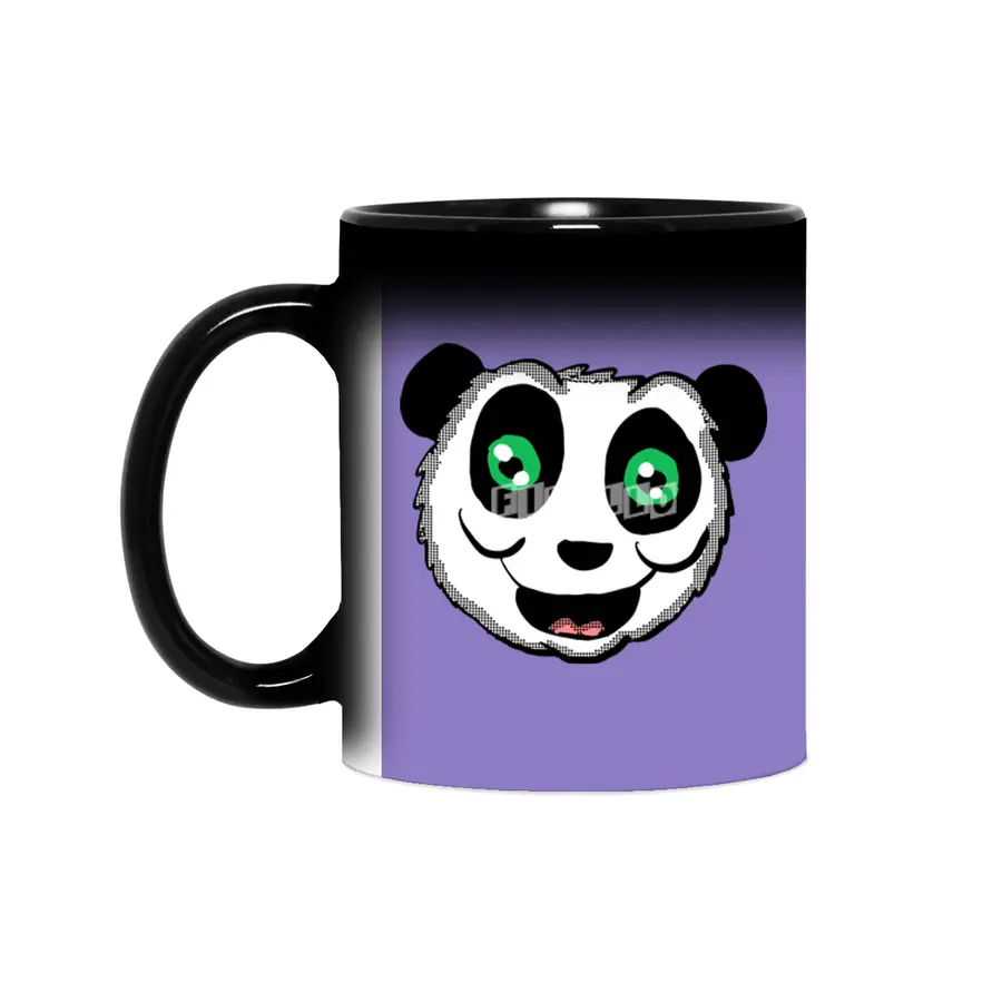 Cartoon Panda head Sihirli Kupa