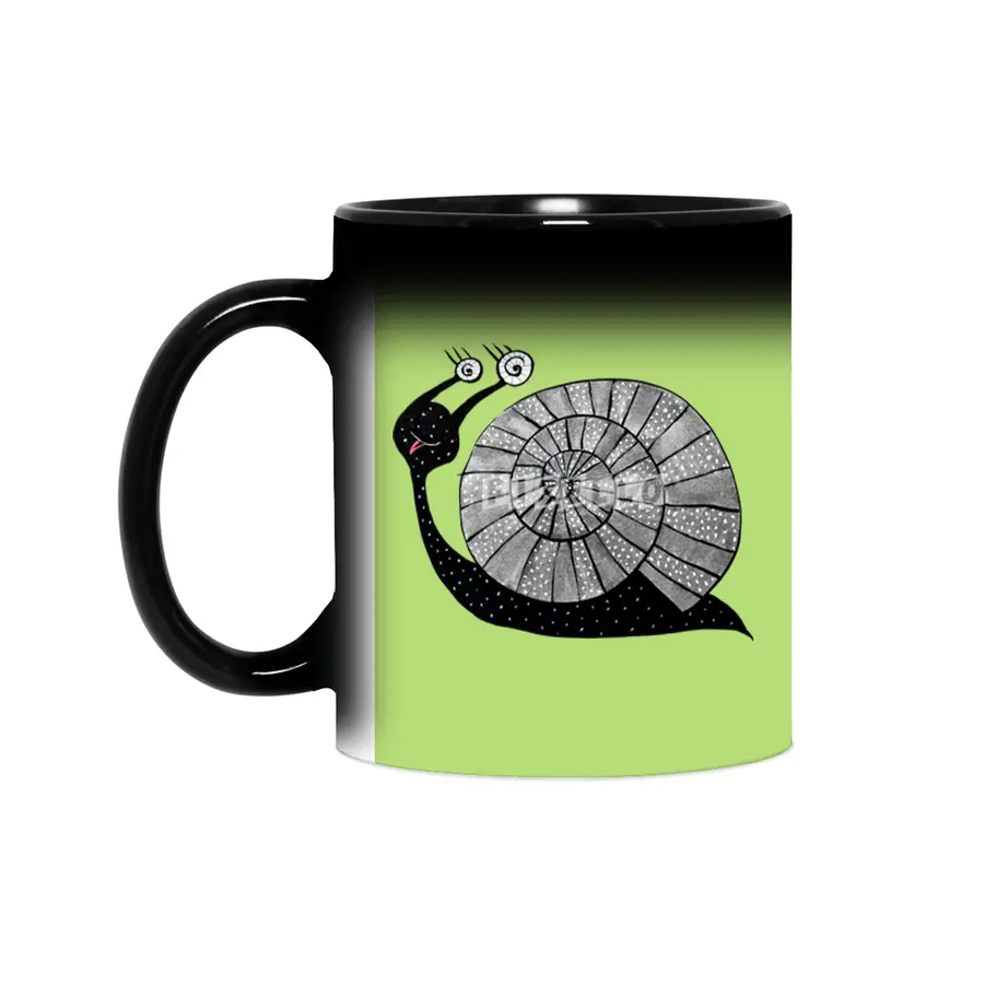 Cute Cartoon Snail Sihirli Kupa
