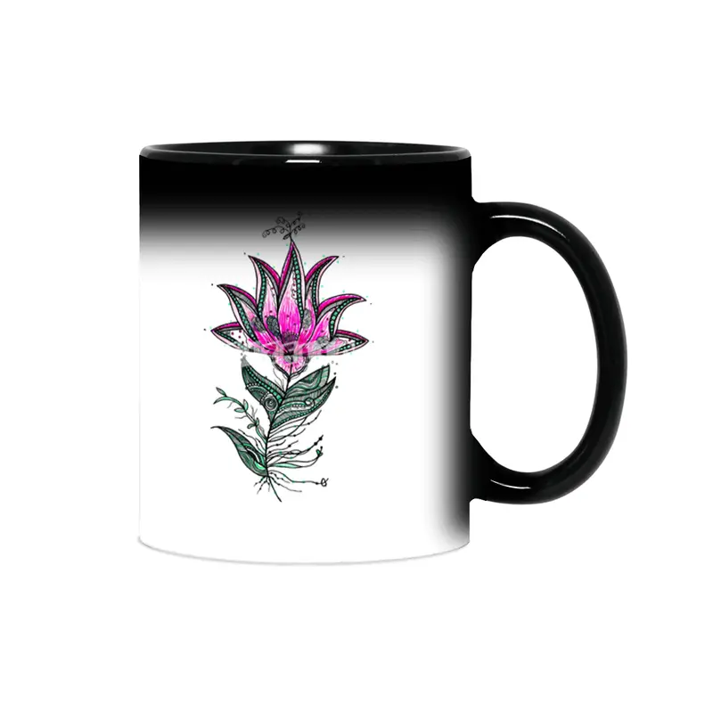 Zentangle Lotus Flower Sihirli Kupa