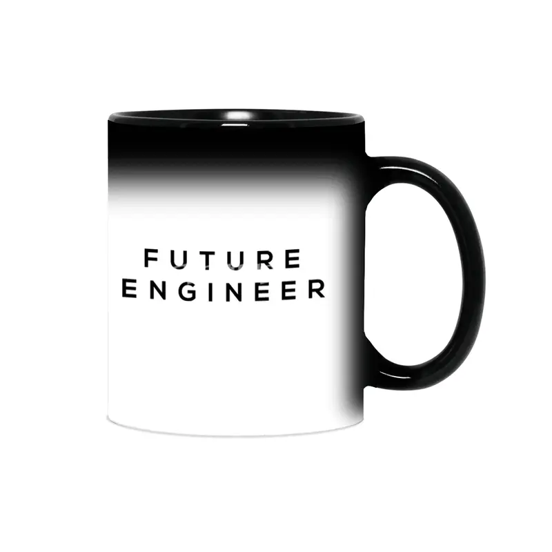 Future Tee Black Print - Engineer Sihirli Kupa