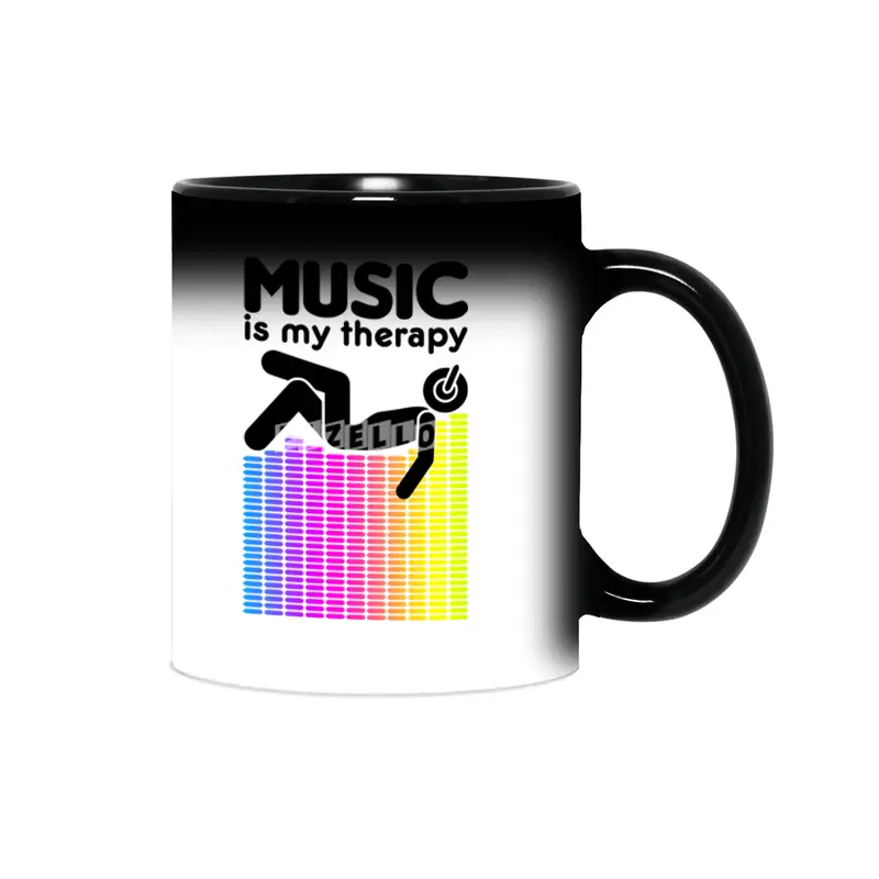 Music Is My Therapy Equalizer DJ Rainbow Sound Engineer Sihirli Kupa