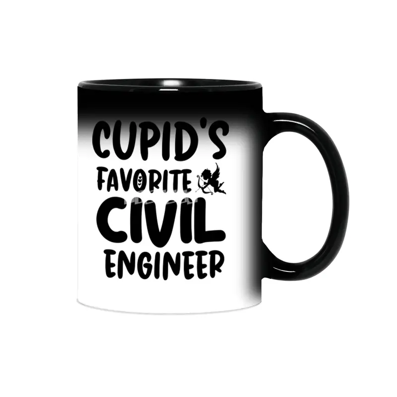 Cupids Favorite Civil Engineer Valentines Day Sihirli Kupa