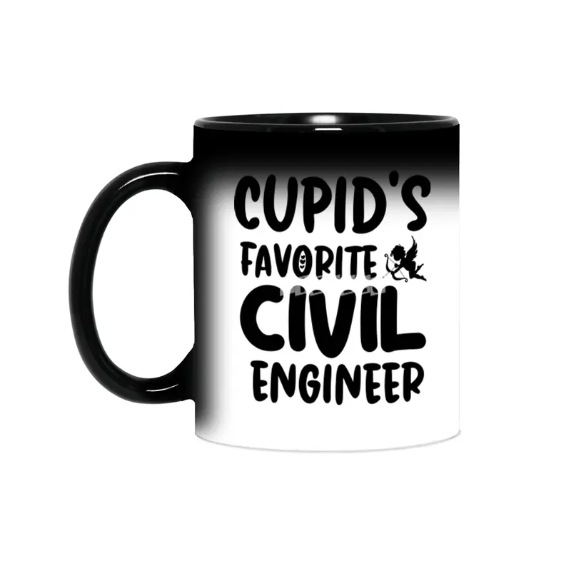 Cupids Favorite Civil Engineer Valentines Day Sihirli Kupa