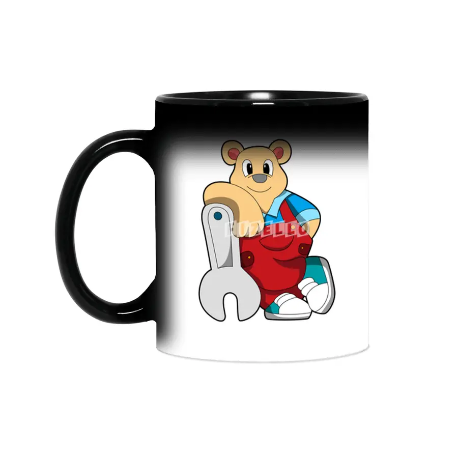 Bear as Mechatronics engineer with Wrench Sihirli Kupa