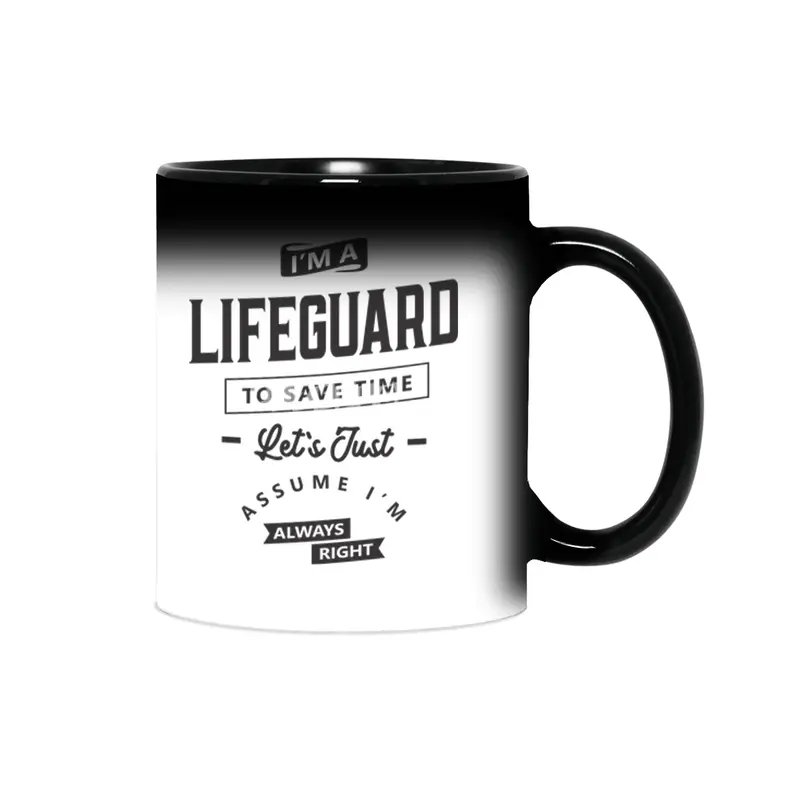Lifeguard Funny Job Title Profession Birthday Worker Sihirli Kupa