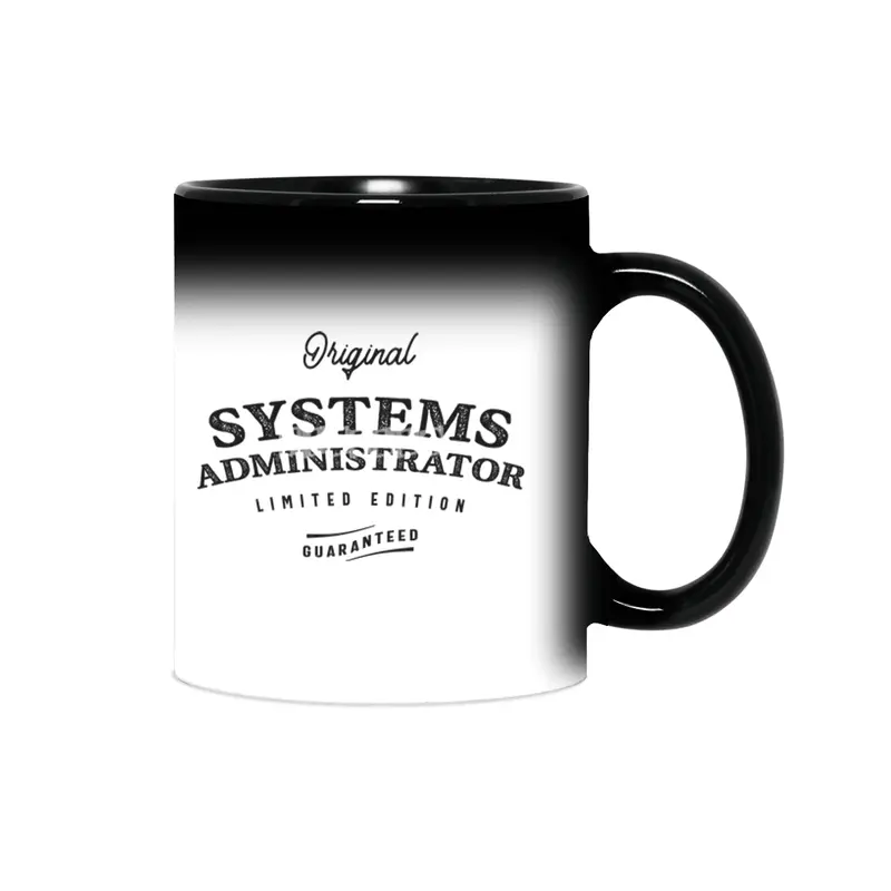 Systems Administrator Funny Job Title Profession Birthday Worker Sihirli Kupa