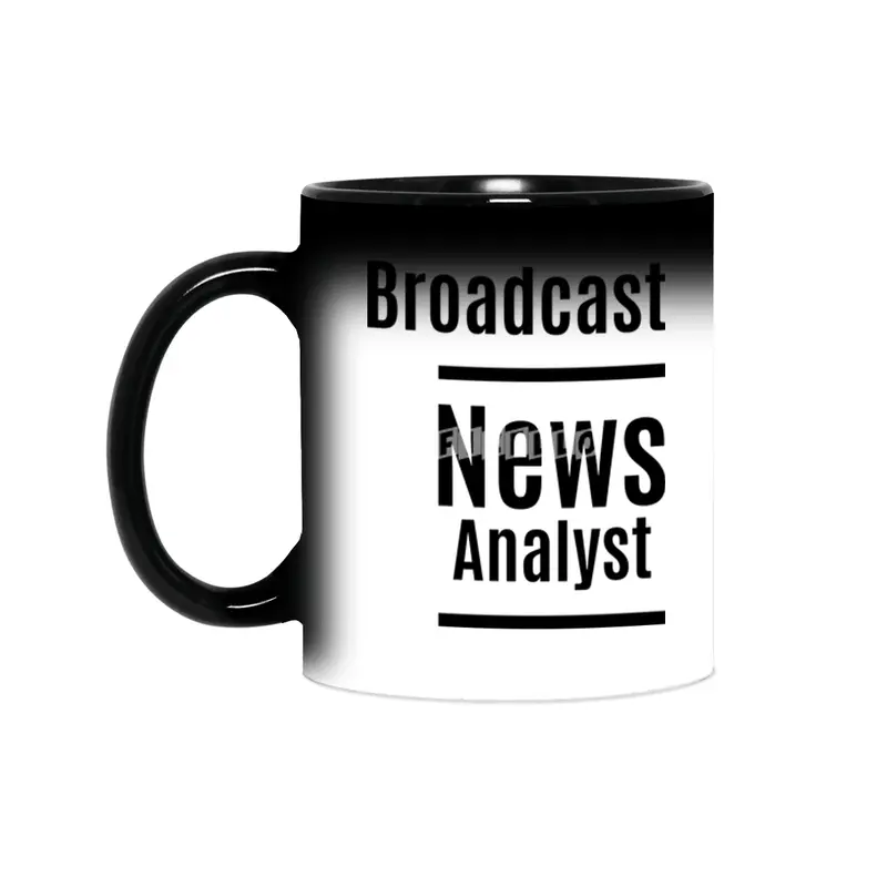 Broadcast News Analyst Job Title Gift Sihirli Kupa