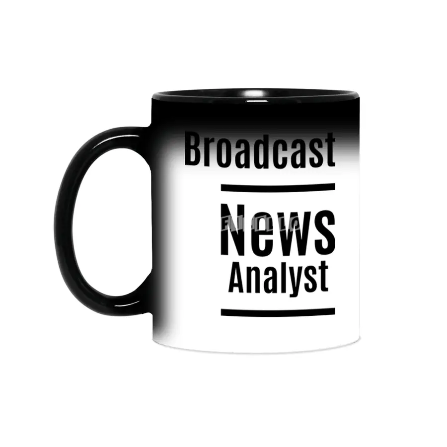 Broadcast News Analyst Job Title Gift Sihirli Kupa