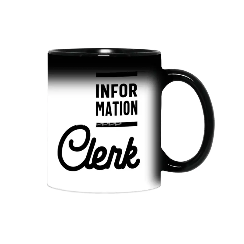 Information Clerk Work Job Title Gift Sihirli Kupa
