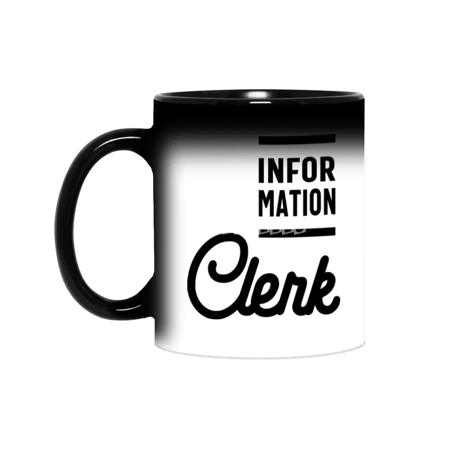 Information Clerk Work Job Title Gift Sihirli Kupa