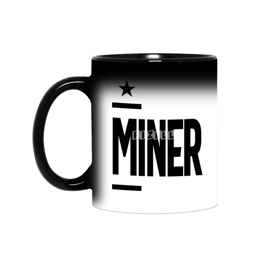 Miner Work Job Title Gift Sihirli Kupa