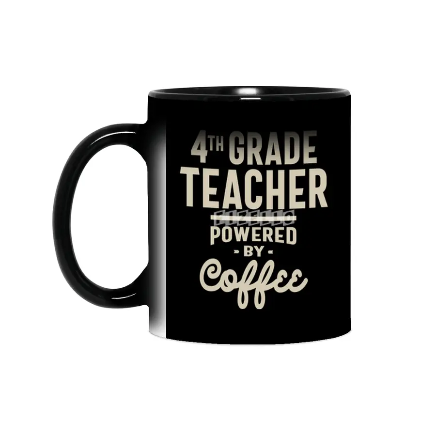 4th Grade Teacher Gift Funny Job Title Profession Occupation Sihirli Kupa