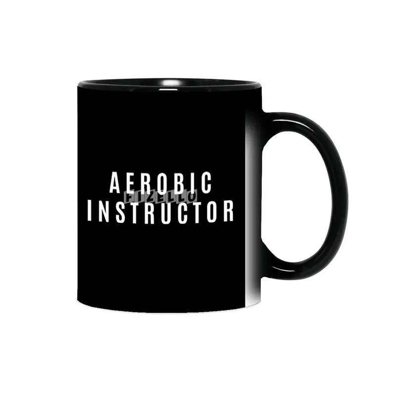 Aerobic Instructor Gift Funny Job Title Profession Birthday Idea Sihirli Kupa