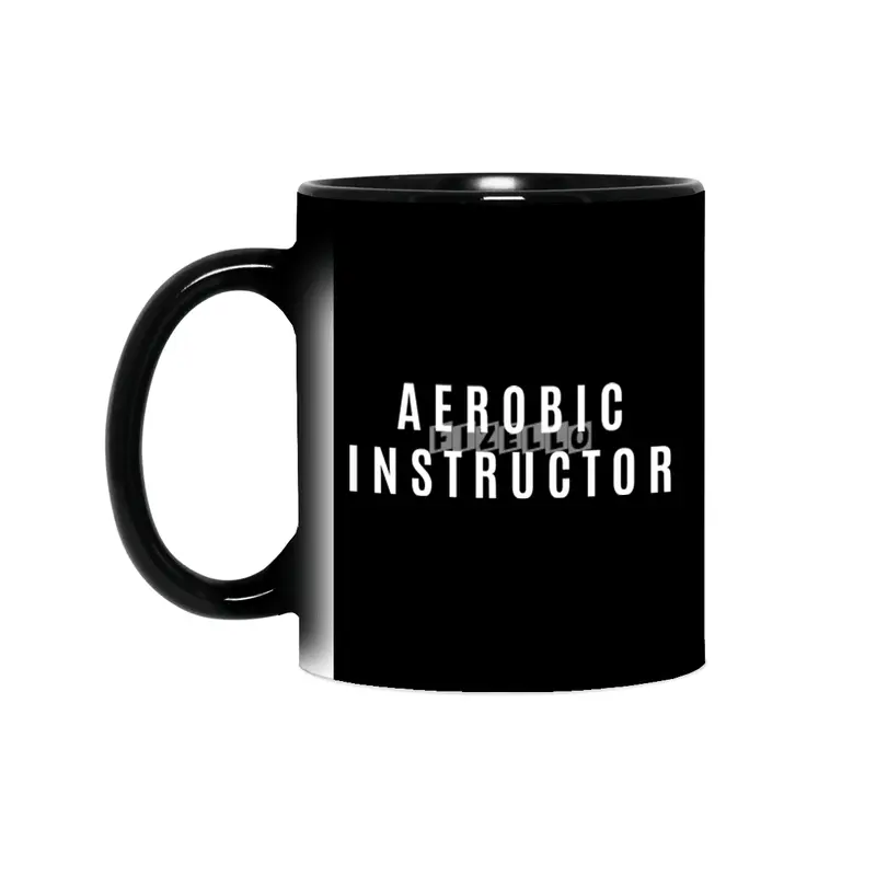 Aerobic Instructor Gift Funny Job Title Profession Birthday Idea Sihirli Kupa