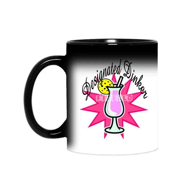 Designated Dinker - Pink Cocktail with Pickleball Pineapple Sihirli Kupa