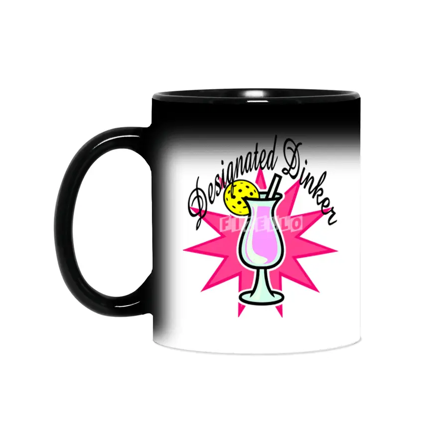 Designated Dinker - Pink Cocktail with Pickleball Pineapple Sihirli Kupa