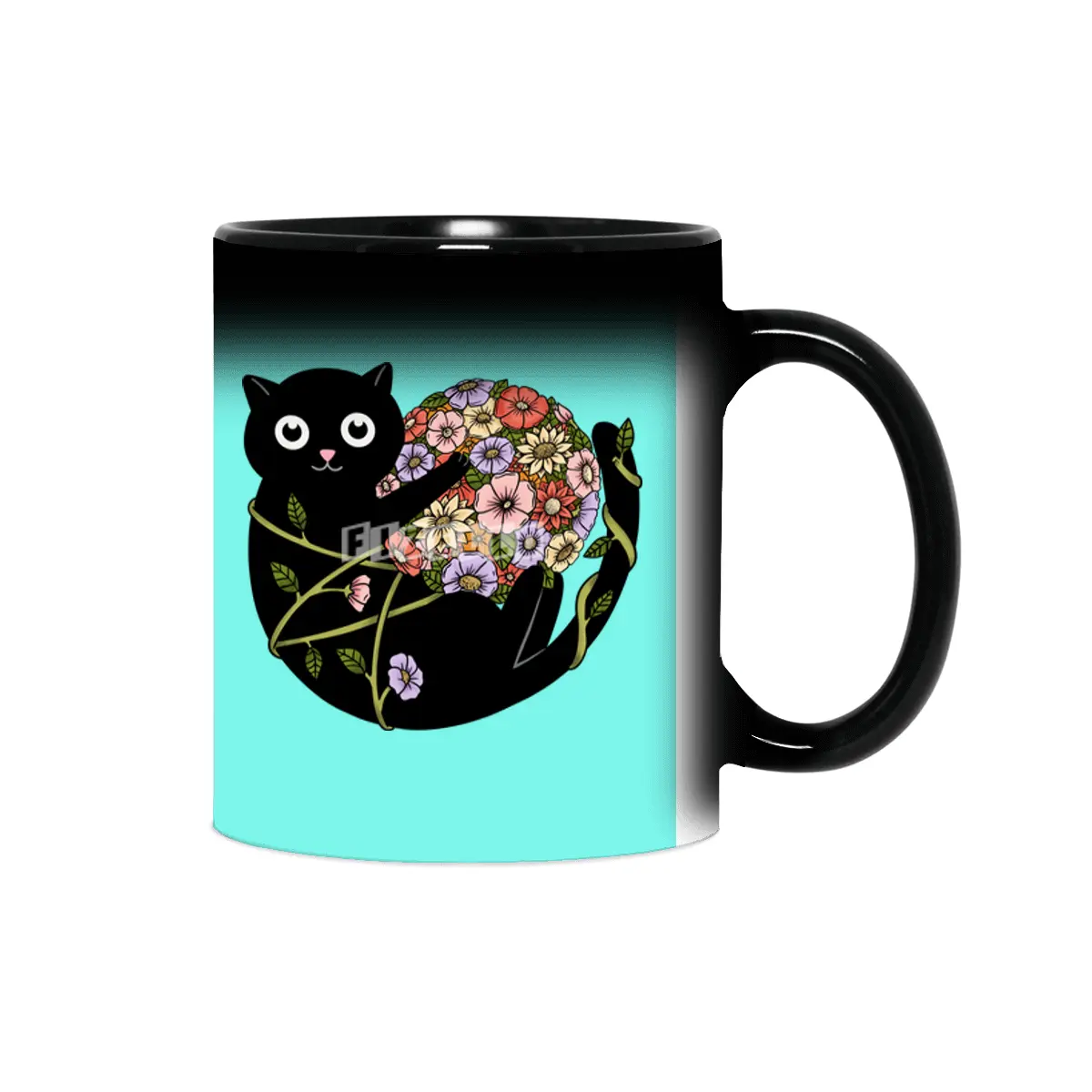 Cat flowers ball Sihirli Kupa